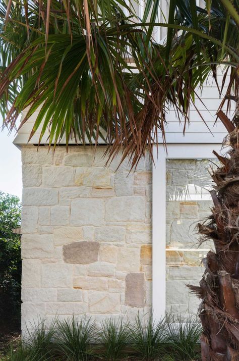 A1 House – Palm Beach – Campbell Architecture Coastal Facade, Australian Beach House, Mid Century Remodel, Stone Feature Wall, Weatherboard House, Outdoor Paving, Beach House Exterior, Coast Style, Beach House Style