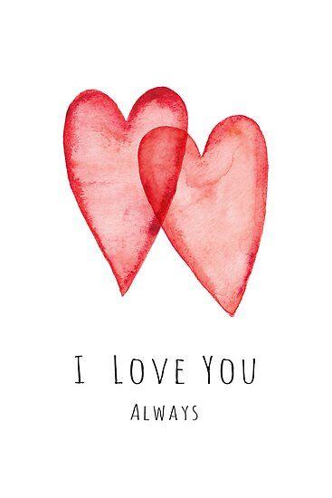 Valentijnsdag Quotes, Hearts Poster, Watercolor Hearts, Fina Ord, Dorm Bedroom, Watercolor Heart, 수채화 그림, Red Hearts, Blank Walls