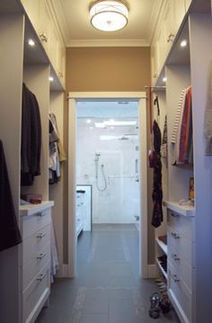 Walk through closet to bath Walk Thru Closet To Bathroom, Walk Through Closet To Bathroom, Closet To Bathroom, Bathroom Closet Designs, Small Master Closet, Walk Through Closet, Closet Small Bedroom, Kids Bedroom Remodel, Closet Planning