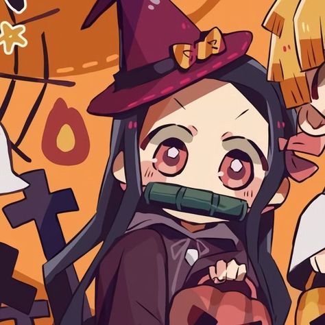 Kny Halloween Pfp, Kny Halloween, Halloween Profile Pics, Anime Halloween, Profil Anime, Matching Halloween, Pfp Aesthetic, Halloween Icons, Cute Anime Profile Pictures