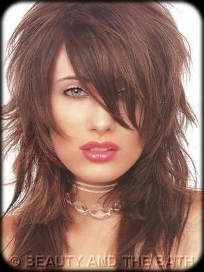 love the layers Funky Hairstyles For Long Hair, Funky Haircuts, Long Shag Hairstyles, Rocker Hair, Medium Shag Haircuts, Long Shag Haircut, Shag Hairstyles, Edgy Hair, Shag Haircut