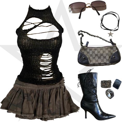 Mode Grunge, Kleidung Diy, 2000s Fashion Outfits, Swaggy Outfits, Alternative Outfits, Mode Inspo, Really Cute Outfits, 2000s Fashion, Edgy Outfits