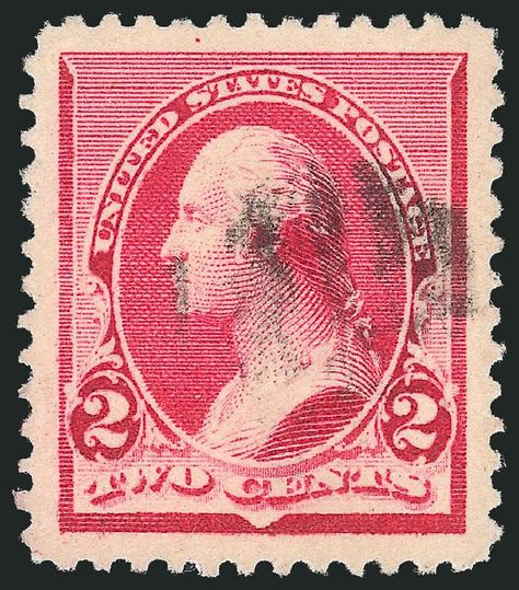 Robert Siegel Auction Galleries, Nov 2014, Sale 1084, Lot 3502. US Stamp Price Scott Catalog #220 - 1890 2c Washington Postage Stamp Collecting, Stamp Auctions, Price Of Stamps, Going Postal, Rare Stamps, Vintage Postage Stamps, Vintage Postage, George Washington, Stamp Collecting