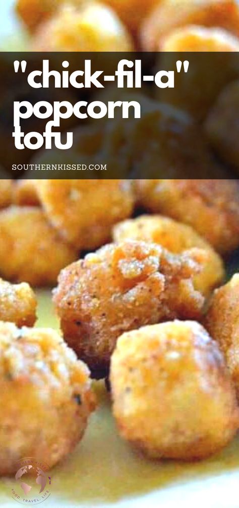 Vegan Tofu Chicken, Tofu Chicken Nuggets, Popcorn Tofu, Recipes Using Tofu, Vegan Popcorn, Tofu Nuggets, Easy Popcorn, Popcorn Chicken Recipe, Tofu Chicken