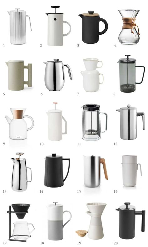 Best French Press Coffee Maker, Pour Over Coffee Station, Minimalist Kitchens, London Room, Best French Press Coffee, Ceramic French Press, French Presses, Coffee Thermos, Drip Coffee Makers