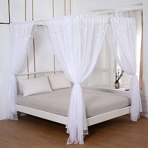 Bed canopy with lights