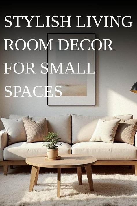 Stylish Living Room Decor for Small Spaces Very Small Living Room Ideas, Decorating Small Spaces Living Room, Decorating A Small Living Room, Small Living Room Ideas Cozy, Small Condo Decorating, Small Living Room Decor Ideas, Living Room Ideas For Small Spaces, Small Condo, Creative Living Room