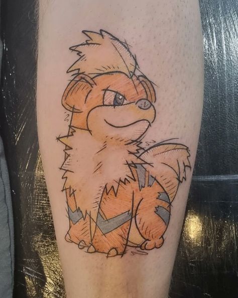 Growlithe Tattoo, Pokemon Tattoo, Smart Auto, Tattoo Idea, Cute Tattoos, Tattoos And Piercings, Tatting, Tattoo Ideas, Piercings