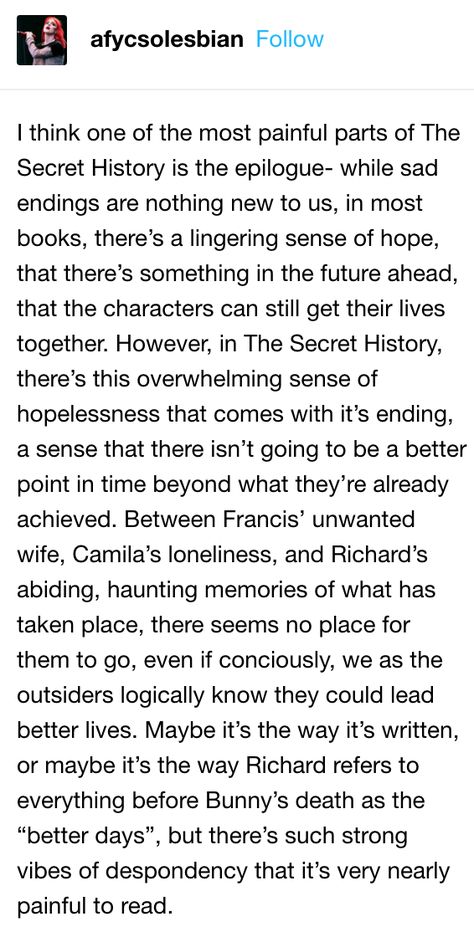 The Secret History Funny, The Secret History Aesthetic, Academia Books, Dark Academia Books, The Historian, Literature Humor, Chaotic Academia, Donna Tartt, Book Annotation