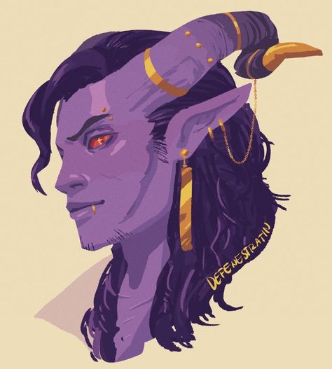 Purple Tiefling Male, Purple Tiefling, Tiefling Male, Circus Man, Tiefling Bard, Critical Role Campaign 2, Mighty Nein, Critical Role Fan Art, Demon Art