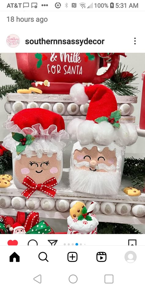 Dice Crafts Diy, Foam Dice Snowman, Diy Marshmallow Ornaments, No Mess Crafts For Kids, Marshmallow Foam Dice, No Mess Crafts, Dollar Tree Foam Dice Marshmallows, S’more Ornament Diy, Marshmellow Santa Hat