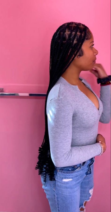 Jessica The Prankster, Bhaddie Hairstyle, Box Braid Hair, Cute Box Braids, Goddess Braids Hairstyles, Hair Business, Cute Box Braids Hairstyles, Box Braid, Protective Hairstyles Braids