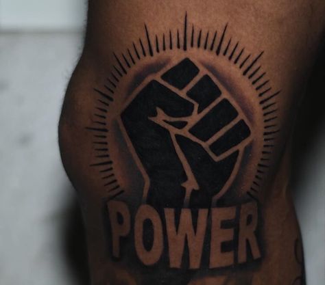 Fist Tattoo, People Tattoo, Gangsta Tattoos, Sketch Tattoo Design, Leg Sleeve Tattoo, Leg Sleeves, Black Power, Tattoo Sketches, Leg Tattoos