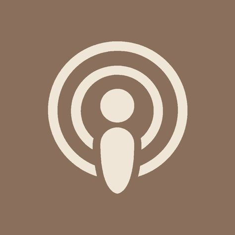 Apple Podcast icon app Beige Podcast Icon, Podcasts Icon Aesthetic, Podcast Icon Aesthetic, Podcasts Icon, Podcast App Icon, Apple Logo Png, Beige Homescreen, Podcast Icon, Cover App