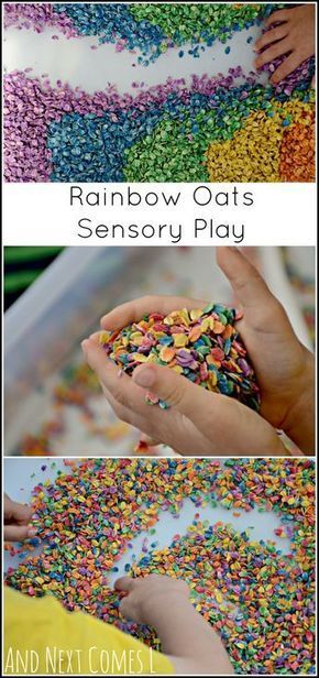 Rainbow Sensory, Sensory Tubs, Maluchy Montessori, Nursery Activities, Toddler Sensory, Sensory Boxes, Sensory Table, Toddler Snacks, Messy Play