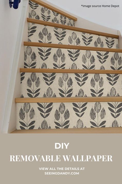 Stair Case, Temporary Wallpaper, Wallpaper Accent Wall, Tulip Design, Peel Stick Wallpaper, Décor Diy, Jewelry Shopping, Purse Jewelry, Wallpaper Samples