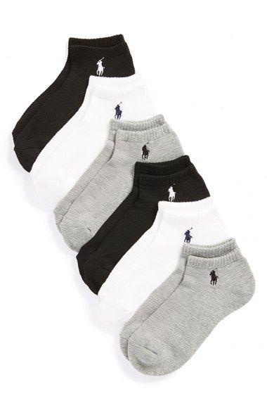 Ralph Lauren 'Sport' Low-Cut Socks (6-Pack) Ralph Lauren Socks, Pretty Socks, Low Cut Socks, Sock Outfits, Ralph Lauren Sport, Cute Socks, Ralph Lauren Outfits, Cool Socks, Sock Shoes