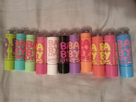 Babylips Lip Balm, Babylips Maybelline, Baby Lips Collection, Cute Chapstick, Best Chapstick, Baby Lips Lip Balm, Baby Lips Gloss, Balzam Na Pery, Baby Lips Maybelline