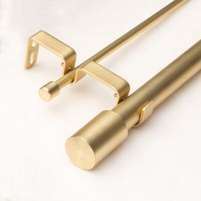 Gold Curtain Rods, Metal Curtain Rod, Double Curtain Rod, Double Rod Curtains, Gold Curtains, Double Curtains, Metal Curtain, Curtain Hardware, Rod Set