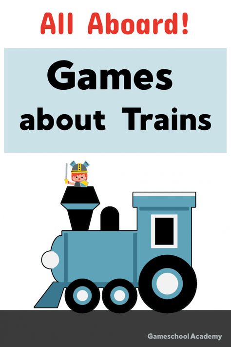 Do you have a train-lover in the family? ALL ABOARD! There train games are for engineers of all ages, organized by age. Train Games, Mental Math Games, Games For Preschool, Fun Educational Games, Educational Board Games, Games To Play With Kids, Dinosaur Games, Printable Board Games, Ticket To Ride