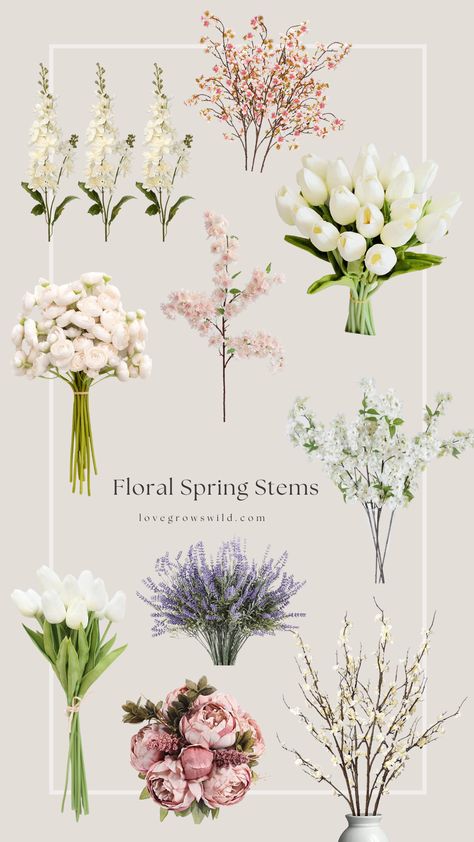 Refresh your space with these beautiful faux spring stems. Our top picks for faux florals and greenery will bring warmth and beauty to any room. Choose from a variety of natural-looking floral blooms, including peonies, tulips and cherry blossom, as well as lush greenery stems and branches. Add a touch of nature to your home and bring a breath of fresh air all season long. Spring Scented Candles, Peonies Centerpiece, Old Bucket, Spring Refresh, Spring Scents, Cherry Blossom Branch, Faux Floral Arrangement, Floral Picks, Flower Therapy