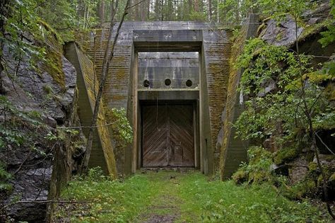 Sweden is home to more than fifty underground bunker substations ... Bunker Home, Underground Bunker, Genius Loci, Underground Homes, Abandoned Buildings, Power Plant, Abandoned Places, In The Woods, Resident Evil