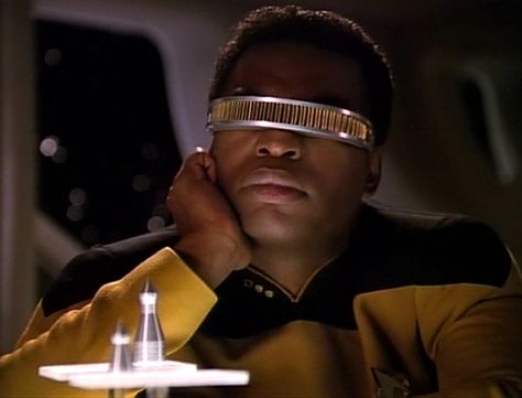 Geordi Star Trek Geordi, Geordi La Forge, Star Trek Data, Deep Space 9, La Forge, Star Trek Images, Love Stars, New Movies, Star Trek