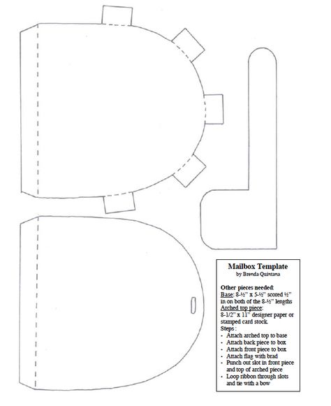 Mailbox Template by Brenda Quintana Mailbox Template Printable, September Preschool, Valentine Mailbox, Community Helper, Library Activities, Community Helpers, Card Making Crafts, Blues Clues, Classroom Crafts