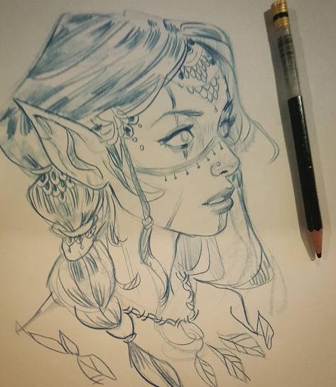 27.7k Likes, 104 Comments - @melmadedooks on Instagram: “Tonites quick #sketch #dook.. more on the #doodling side of it.. keep on keepin on! #portrait…” Fantasy Drawings, Drawing Faces, Tattoo Girls, Face Sketch, 캐릭터 드로잉, Arte Sketchbook, Lion Tattoo, Girl Sketch, Face Design