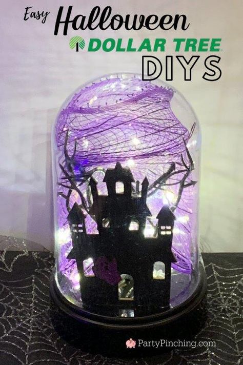 Halloween Crafts Dollar Tree, Halloween Dollar Tree, Dollar Tree Diy Halloween, Dollar Store Halloween Diy, Dollar Tree Halloween Decor, Diy Halloween Crafts, Dollar Tree Farmhouse, Crafts Dollar Tree, Neutral Farmhouse