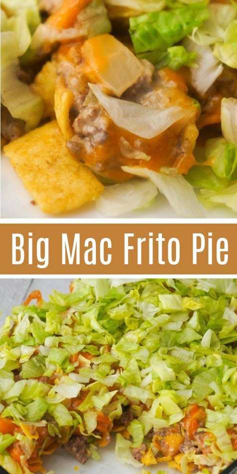 Easy Ground Beef Dinner, Ground Beef Lunch, Big Mac Sauce, Mac Sauce, Frito Pie, Ground Beef Dinner, Queso Cheddar, Easy Ground Beef, Ground Beef Recipes For Dinner