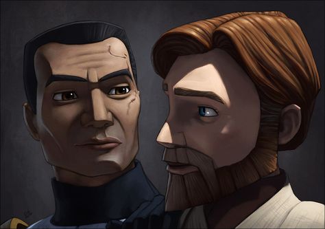 Codywan Fanart, Clone Wars Fanart, Starwars Fanart, Random Cartoons, Commander Cody, Clone Wars Art, General Kenobi, The Bad Batch, Star Wars The Clone Wars