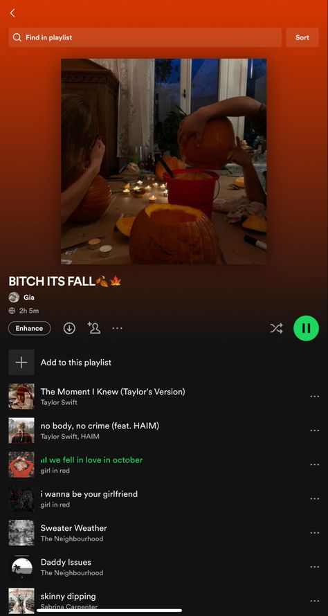 Names For Fall Playlist, Fall Playlist Songs, Fall Songs Playlist, Halloween Playlist Names, Autumn Playlist Names, Fall Playlist Names, Fall Playlist Cover, Fall Spotify Playlist, September Playlist