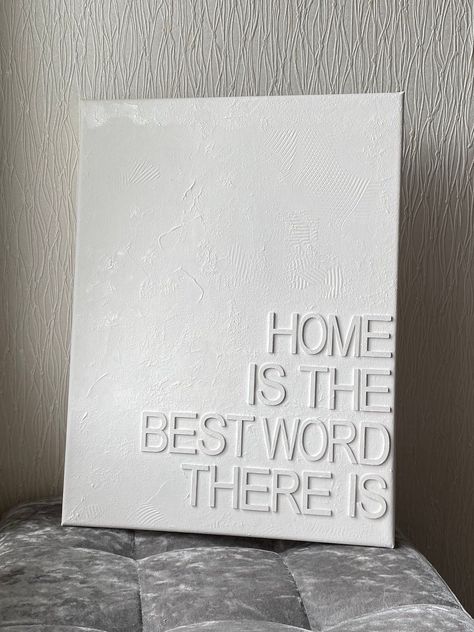 Handmade textured canvas. Comes with wording ' Home is the best word there is'. Can come with any wording wanted, please let me know. medium, large and extra large sizes available in my shop✨ Best Word, Etsy Success, Textured Canvas, Etsy Christmas, Diy Canvas Art, Canvas Texture, Diy Canvas, Perfect Christmas Gifts, Texture Art