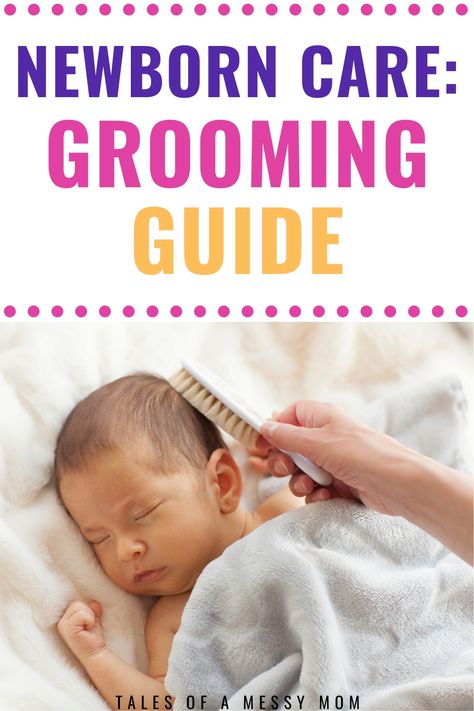 A newborn care grooming guide for new moms and dads. Newborn care tips for new parents on how to groom your baby boy or baby girl that first week and beyond. #newborn #babytips #baby Newborn Care Tips, Best Parenting Books, Infant Care, Newborn Schedule, Baby Grooming, Newborn Baby Care, Dad Advice, Newborn Baby Tips, Baby Sleep Schedule