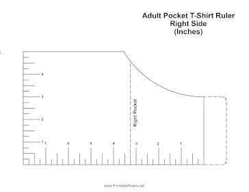 Printable Ruler, Ruler Crafts, Measurement Tools, Adulting Shirts, Pocket Tshirt, Drawing Tools, Page Layout, Right Side, Ruler