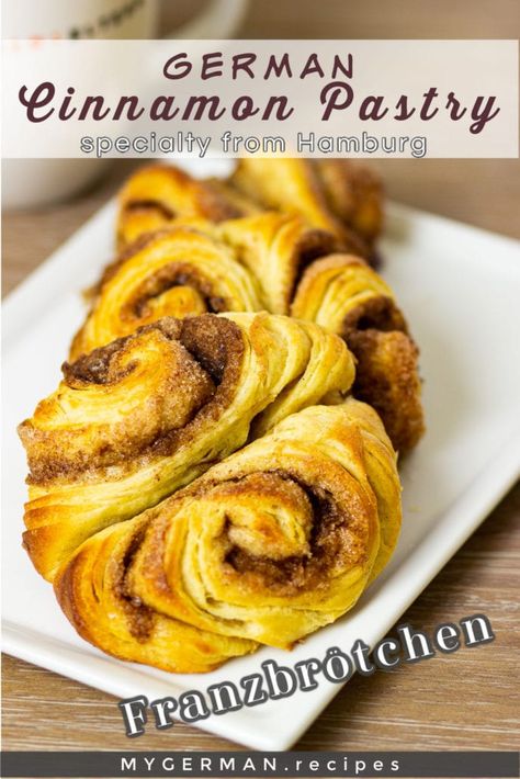 European Deserts, German Spaghetti, Cinnamon Pastry, German Pastries, Easy German Recipes, German Bakery, German Food Authentic, German Cooking, Rolls Homemade