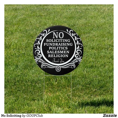 No Soliciting Sign, No Soliciting Signs, No Soliciting, Yard Sign, Yard Signs, Create Sign, Christmas Card Holders, Festive Christmas, Hand Sanitizer