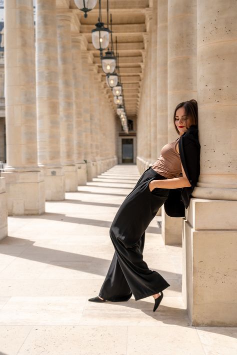 Columns Photoshoot, Pillars Photoshoot, Column Photoshoot, Pillar Photoshoot, Modeling Aesthetic Photoshoot, Cathedral Photoshoot, Paris Photoshoot Ideas, Royal Photoshoot, Photoshoot In The City