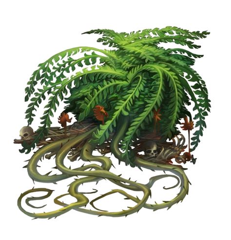 Blood Bramble - Plant Monster - Pathfinder PFRPG DND D&D 3.5 5E 5th ed d20 fantasy Fantasy Plant Monster, Bramble Plant, Awakened Shrub, Bush Monster, Vine Monster, Plant Creature, Plant Creatures, Monsters Dnd, Monster Plant