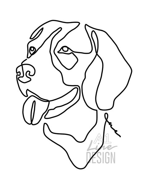 Beagle Line Drawing, Beagle Line Art, Beagle Outline, Beagle Dog Drawing, 1 Line Art, Matching Tattoos For Siblings, Tatoo Dog, Dog Line Drawing, Tattoos For Dog Lovers