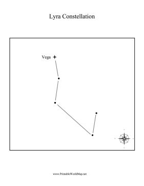 Lyra, or the lyre, is the constellation made up of the star Vega. Free to download and print Vega Star Tattoo, Lyra Constellation Tattoo, Lyra Meaning, The Archer Constellation, Vega Constellation, Lyre Constellation, Big Dipper Tattoo, Vega Star, Lepus Constellation