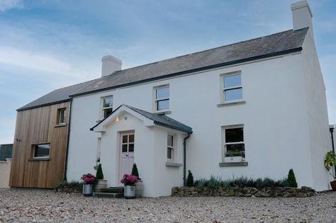 Irish Farmhouse Interior, Irish Farmhouse Exterior, Irish Cottage Exterior, Irish Farmhouse Renovation, Modern Irish Farmhouse, Old Farmhouse Renovation, Irish Farmhouse, Irish Interior Design, Ireland Houses