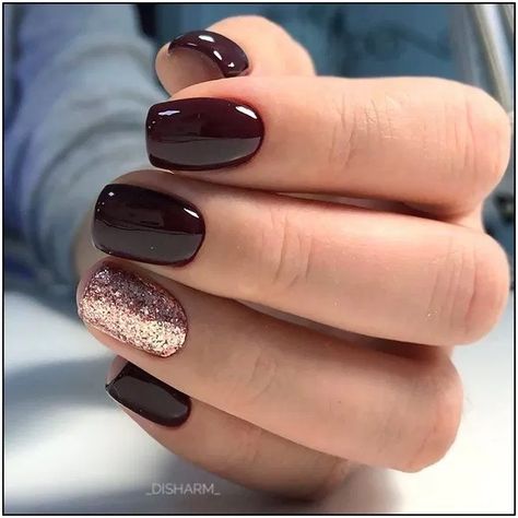 Accent Nail Designs, Mauve Nails, Squoval Nails, Short Square Nails, Burgundy Nails, Rainbow Nails, Oval Nails, Dipped Nails, Fall Nail