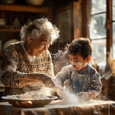 "Baking Together Joyfully: A heartwarming moment as a #grandmother and her young #grandson enjoy #baking together in a cozy #kitchen. #flour #aiart #aiphoto #stockcake ⬇️ Download and 📝 Prompt 👉 https://stockcake.com/i/baking-together-joyfully_815017_212914" Christmas Cookie Baking Photoshoot Family, Baking Christmas Cookies Photo Shoot, Christmas Baking Photoshoot, Xmas Moodboard, Christmas Baking For Kids, Baking Photoshoot, Thanksgiving Photoshoot, Grandmother And Grandson, Baking Photos