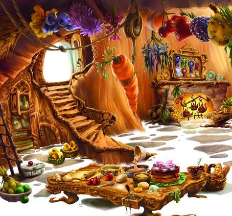 Never Fairies, Fairy Kitchen, The Art Of Disney Fairies, Art Of Disney Fairies, Disney Faries, Disney Fairies Pixie Hollow, Art Of Disney, Fairytale House, Tinkerbell And Friends