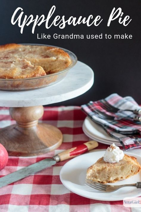 Applesauce Pie Recipe, Applesauce Pie, Biscuit Crust, Homemade Applesauce, Crowd Pleasing Recipes, Homemade Biscuits, Best Dessert Recipes, Write It Down, Bread Pudding