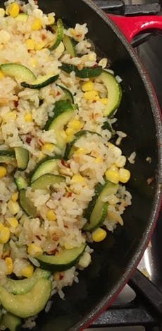 Sunday Supper: Fried Rice With Corn and Zucchini Corn Fried Rice, Corn Fried, Rice With Corn, Zucchini Rice, Corn And Zucchini, Arroz Frito, Sunday Recipes, Sunday Suppers, Zucchini Fries