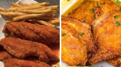 Lemon Pepper Hot Dipped Catfish ⋆ All You Can Eat Catfish Recipe, Catfish Recipes, Fried Catfish, Flavored Salts, Lemon Pepper Seasoning, Lemon Wedge, Mouth Watering Food, Lemon Pepper, Frying Oil