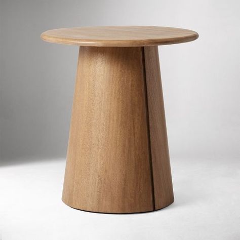 Wood End & Side Tables | West Elm Round Side Tables, Round Wood Side Table, Modern Accent Tables, West Elm Kids, Round Accent Table, Modern Side Table, Round Side Table, Solid Mango Wood, Wood Rounds